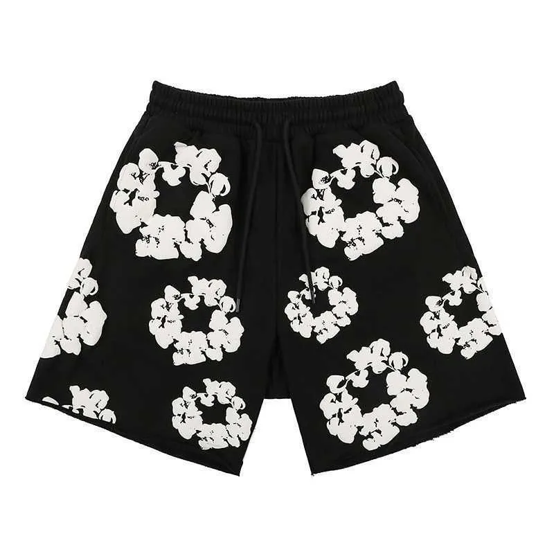 Designer di pantaloncini da uomo graphic floreale harajuku Shorts oversize Woman Stampa casual pantaloni corti 20240509