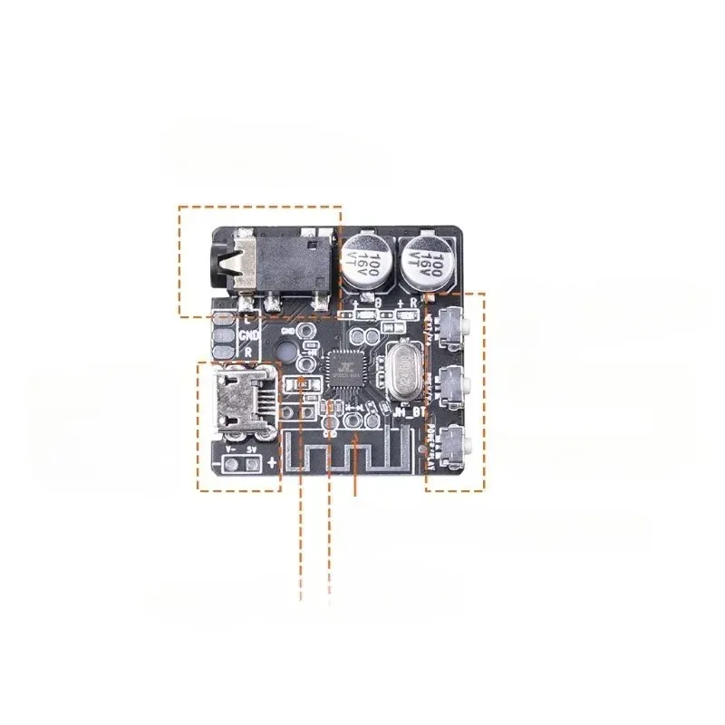 Mini Bluetooth-compatibel 5.0 Audio-ontvanger Decoder Bord verliesloze mp3-speler draadloze stereomuziekversterker module