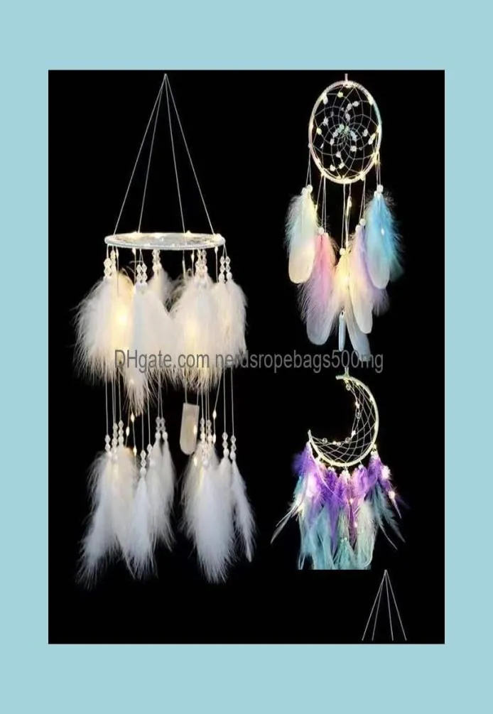 Kunst- en ambachten kunst geschenken Home Garden Girl Dream Catcher Wind Chimes Hanging Dreamcatcher Kinderkinderen Kinders Slaapkamer Babykamer Decorat9710942