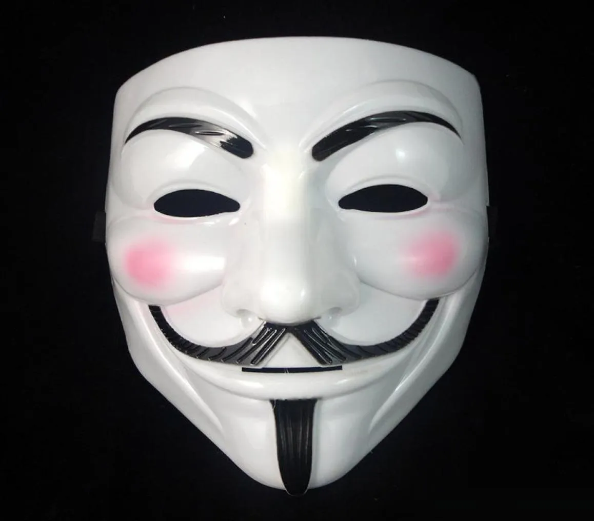 V Mask Masquerade Masks For Vendetta Anoniem Valentine Ball Party Decoratie Volledig gezicht Halloween Super Scary Party Mask 1620cm2862970