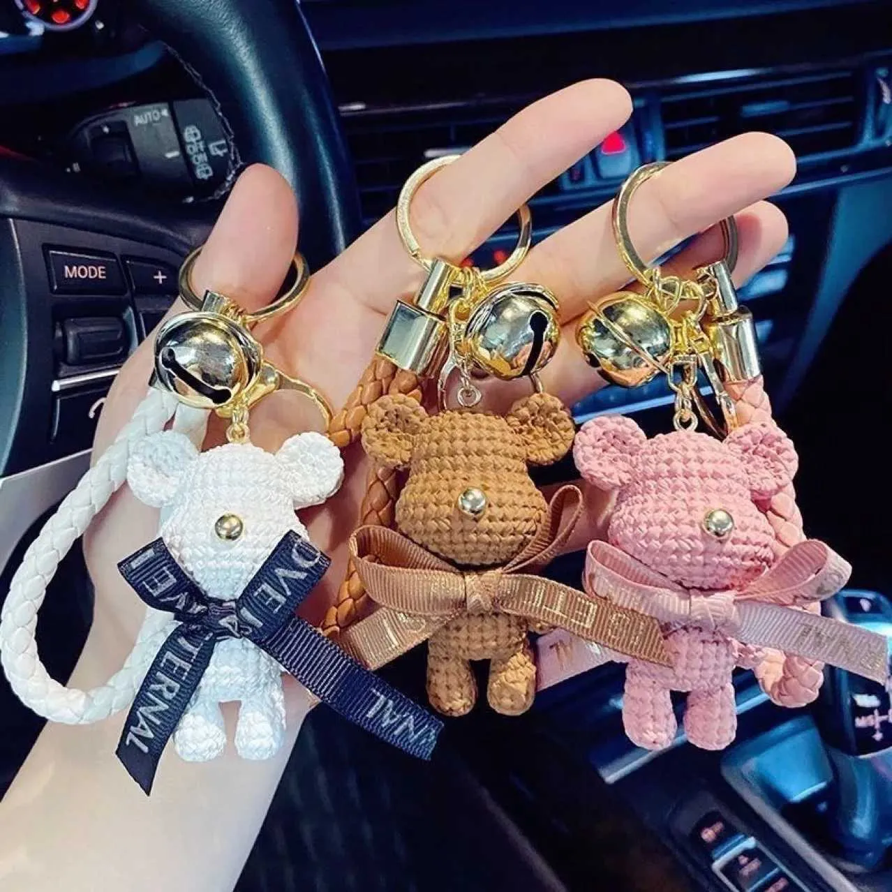 Keychains Lanyards Bear Keychain dreidimensional charmant nie