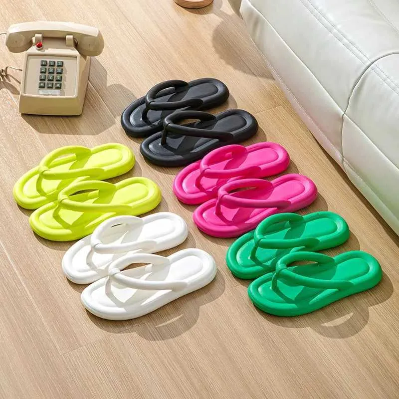 Slippers Comwarm grossa sola para mulheres e homens de verão de ioga de ioga ao ar livre sandálias de calcinha de praia