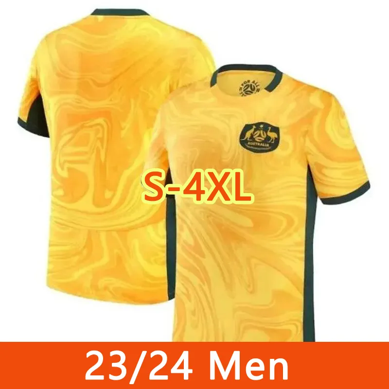 Maglie australiane Socceroos 2023/2024 Home and Away Jersey Souttar Yazbek Irvine Metcalfe Ryan Gauci Player Versione