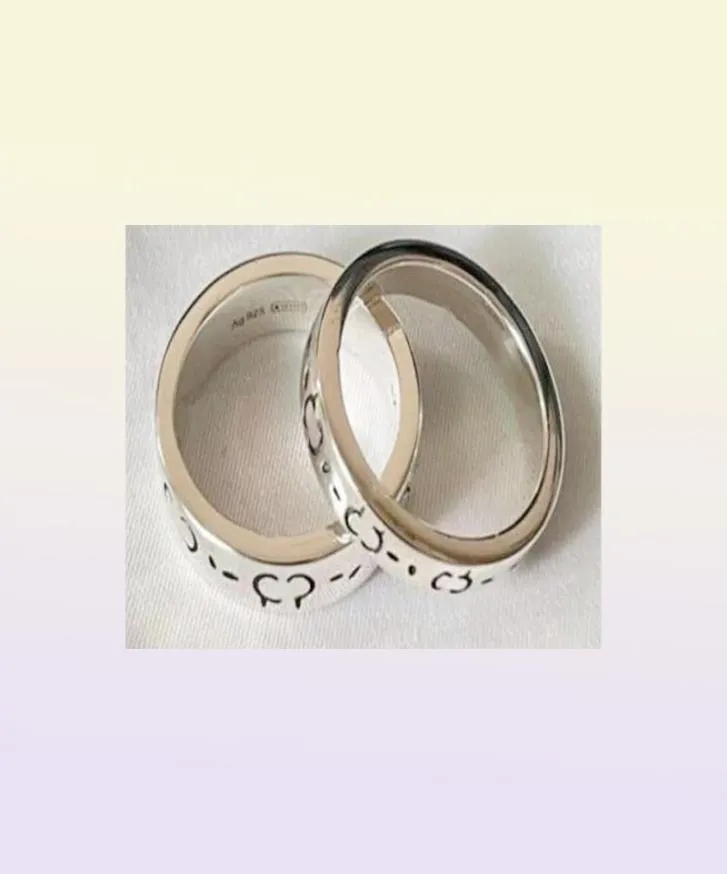 Luxurys Designers Jóias Anéis de joalheria Cjeweler para homens Womenslove Ring Men Classic Skull Fashion Rings 925 Sterling Silver 4801330