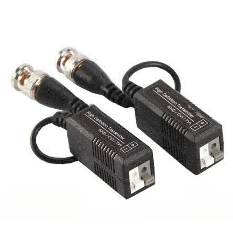 NEW Anpwoo BNC HD 2M 3M CCTV Via Twisted Pairs Adapter HD CVI/TVI/AHD Passive Video Balun Male BNC to UTP Cat5/5e/6 Network Camerafor CCTV Video Balun Converter