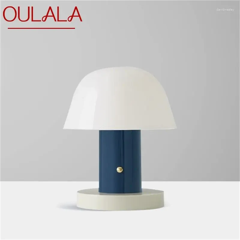 Lampade da tavolo Oulala Nordic Simple Lampada Distanza di marmo contemporanea Light LED per la decorazione del capezzale per la casa