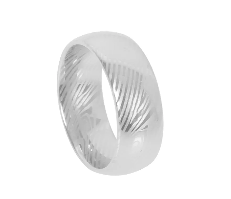Einzigartige 8 -mm -Eherband Tungsten Carbid Ringe für Männer Männliche Modezubehör Schmuck Finger Damaskus Stahlring nie fade7739694