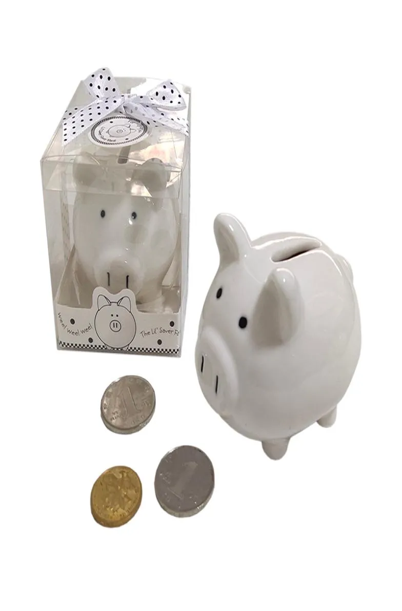 Ywbeyond Neugeborene Geburtstagsfeier Souvenirs Keramik Coin Box Mini Piggy Bank Hochzeit und Babyparty Rückkehr Geschenke6273646