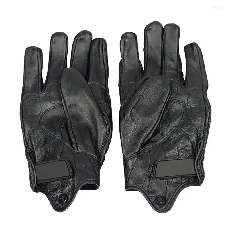 Fietshandschoenen stijl motorfiets mode comfortabel draagbaar geitenhuid lederen touchscreen heren vrouwen Moto Glove Electric Bike#266849