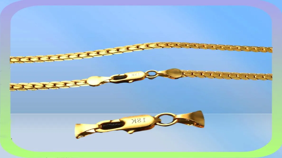 Begränsade koreanska smycken Hela europeiska och amerikanska smycken Guld Fina 5mm Full Body 18K Rose Gold Necklace Mixed Batch28994387108807