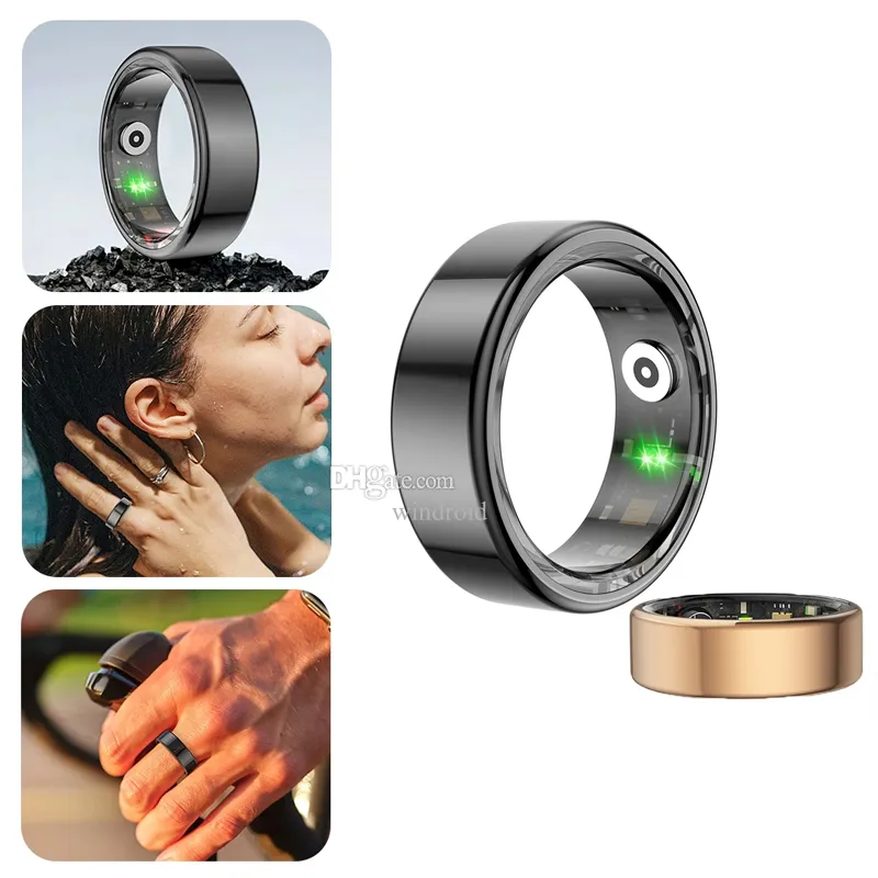 Smart Ring 2024 SmarTring R02 Health Monitoring IP68 Modos multideportivos impermeables Bluetooth Rastreador Ring de los dedos Monitoreo de salud portátil