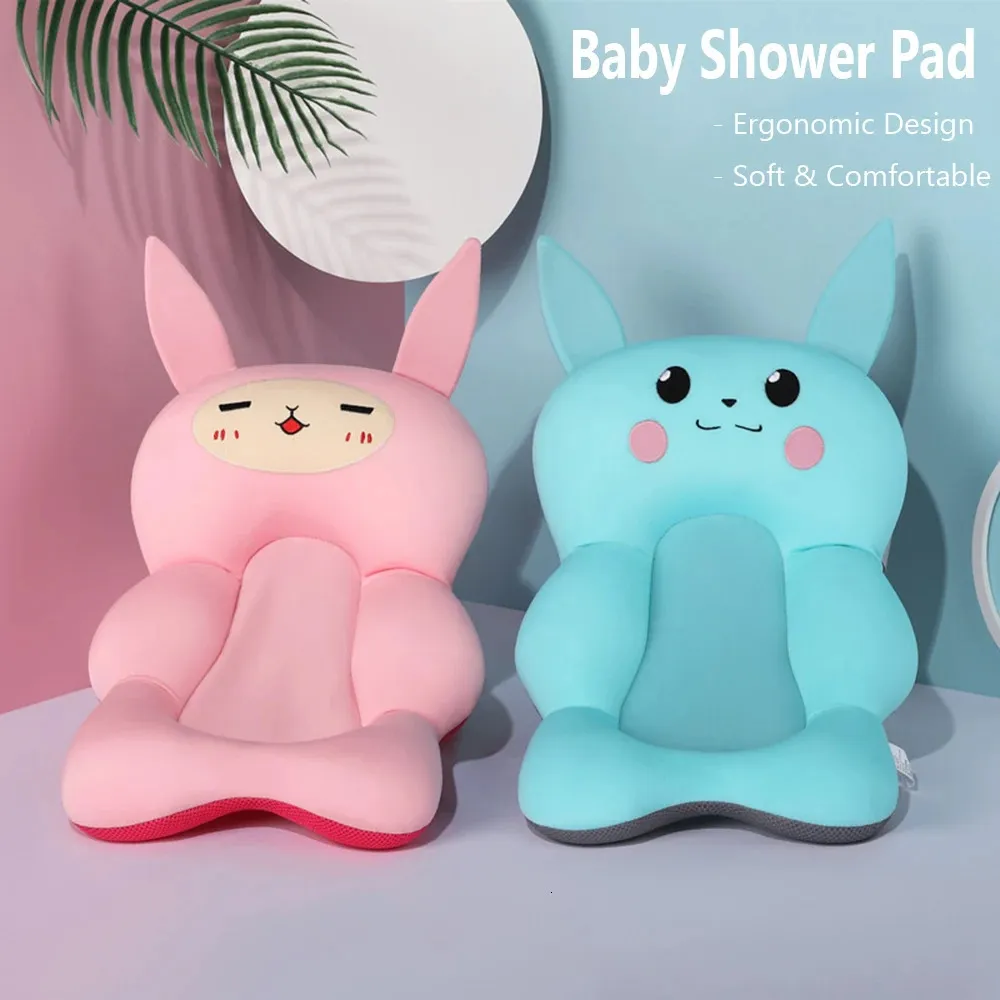 Baby shower bad bubs kussen niet-slip badtub stoel ondersteuning mat geboren veiligheid beveiliging bad ondersteuning kussen vouwbaar zacht kussen 240508