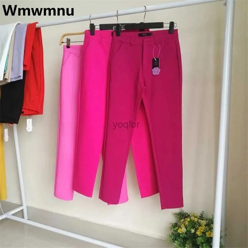 Женские брюки Capris Women Office Office Pencil Pants Elegant Spring Casual Mens Elastic Большой размер 4xl Spodnie.