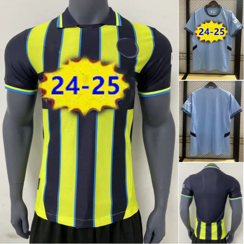 Joueur des fans 2024 Jerseys de football 24 25 Home Away Haaland Doku Rodrigo Foden Grealish de Bruyne Bernardo Maillots Gvardiol Bobb Football Shirt Akanji Maillots de Futol