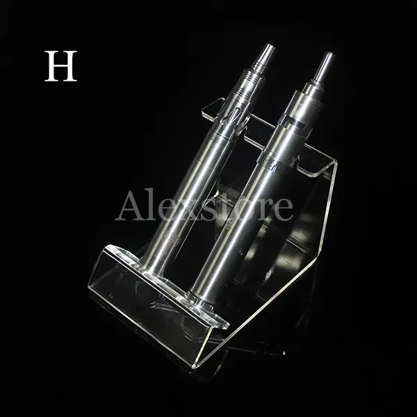 Acrylic e cig display clear stand shelf holder car rack for vapor ego battery e pipe vaporizer pen mech mod mechanical