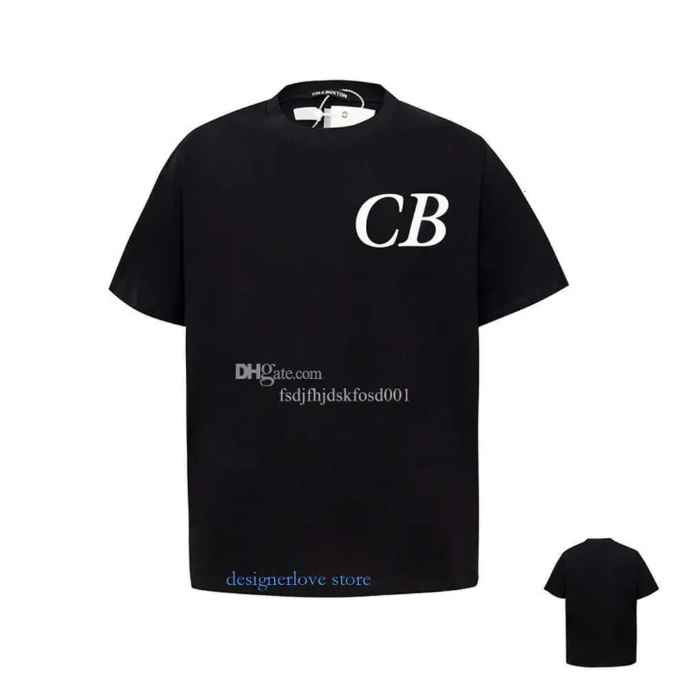 Chemises pour hommes T-shirts Cole Buxton Summer Summer Spring Loose Grey Grey Blanc Black Shirt Femme T-shirt Imprime Classic Hauvel