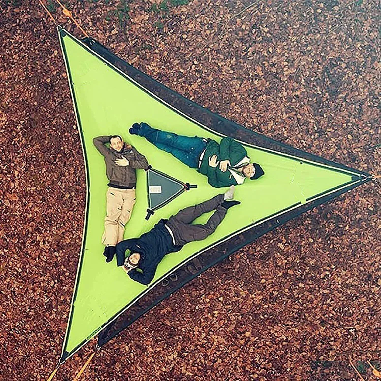 Порталджи портативный треугольный гамак 4mx4mx4m mti Персональный воздушный коврик Удобный на открытом воздушном сне вывод кровати. Доставка доставка спортивных спортивных