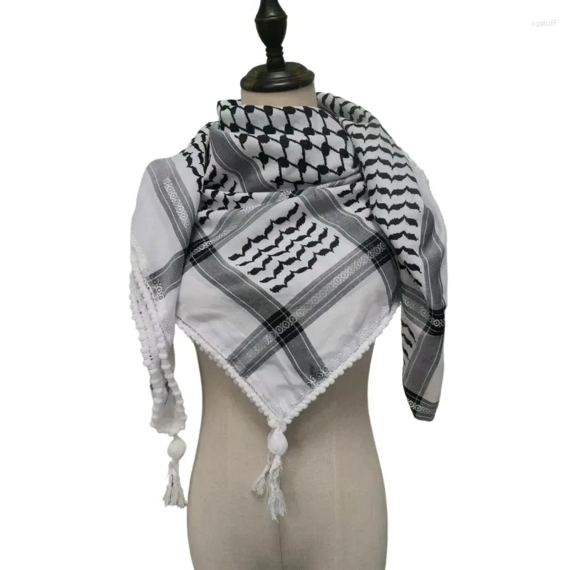Scarves Multiple Functional Arab Scarf Culture Enthusiasts Keffiyeh Headscarf Breathable Shemagh For Outdoor Drop