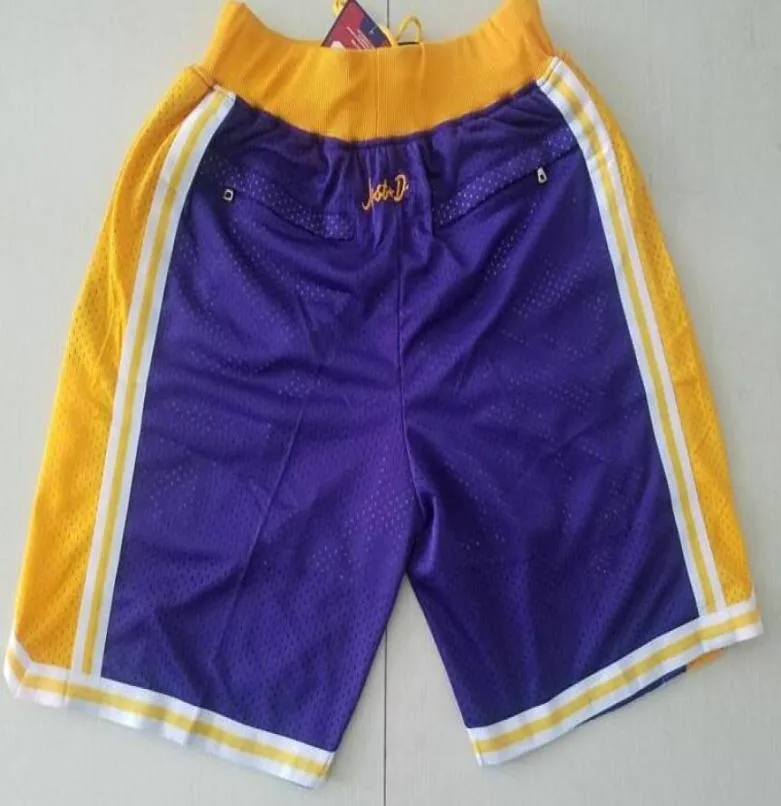 Nouveaux shorts shorts d'équipe 9697 shorts de base de base de base de la fermeture à glissière Vintre Couleur jaune violet