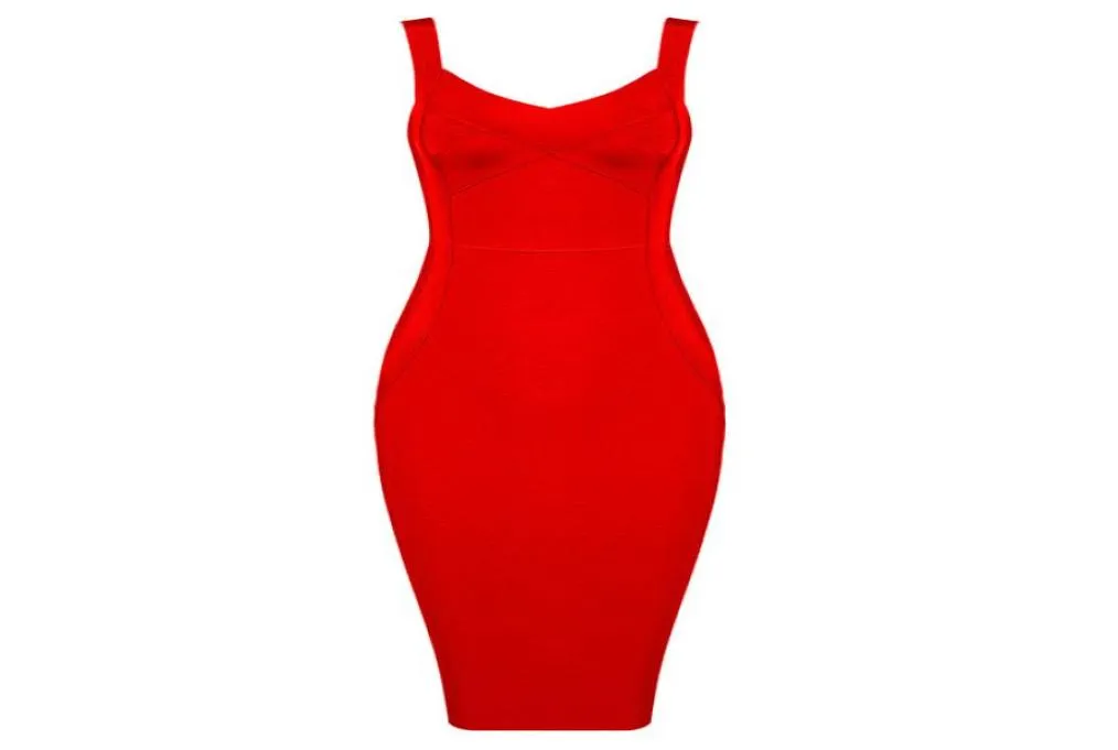 Bodycon Dress Black Red Elegant Bandage Dresses Sexy Ladies Midi Club Women Clothes Summer Vestidos8363391