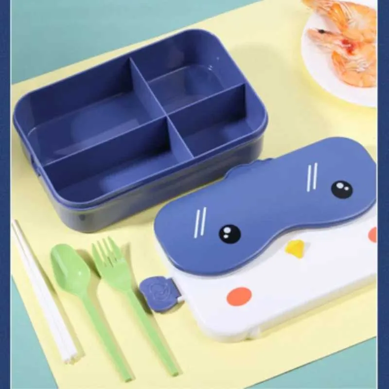 Öğle yemeği kutuları çantalar okul çocukları bento öğle yemeği kutusu dikdörtgen sızdırmaz plastik anime taşınabilir mikrodalga konteyner okulu çocuk öğle yemeği kutusu