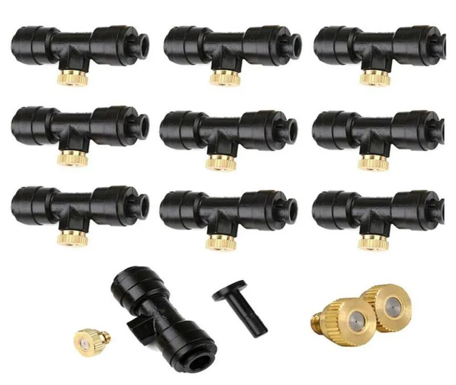 Équipements d'arrosage 21pcs Bulles de brumisation Kit Kit Fog pour le système de patio