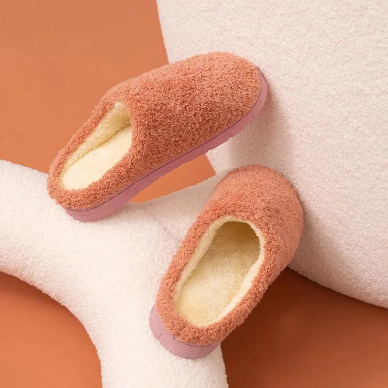 Pantofole inverno coppia inverno pantofolo da donna caldo di cotone caldo morbido più scarpe da casa in velluto uomini appartamenti non slitta