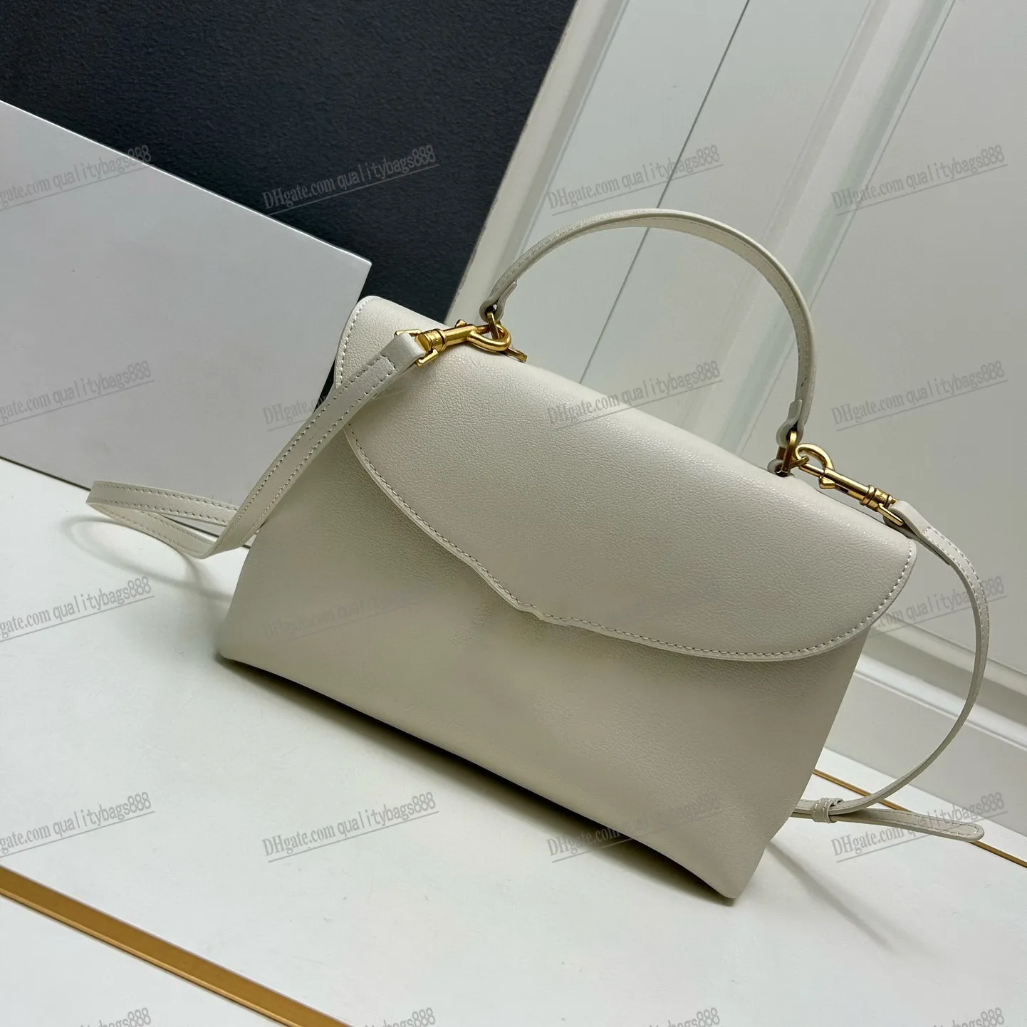 Sac de luxe Nino moyen sac à bandoulière Nouveau sac à main d'été Fashion White Brown fourre-tout en cuir authentique