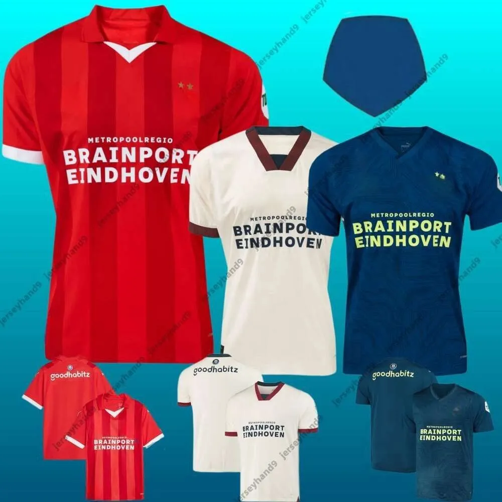 Eindhoven Away PS v Soccer Jerseys 2023 2024 Hazard Fabio Sia Home Men It Football Shirts Kids Set Top Adult Kits Xavi 10 JJ 3.19