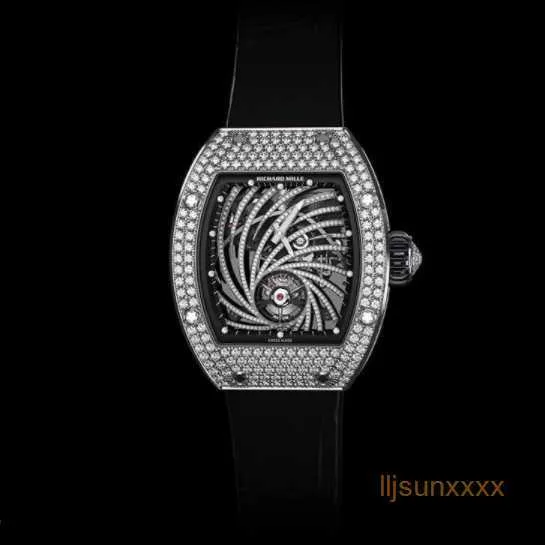 Wristwatch Designer Luxury Watch Classic Limited Edition RM51-02 Whirlpool Tourbillon du poignet Diamond Spiral Stripe Sports Watch