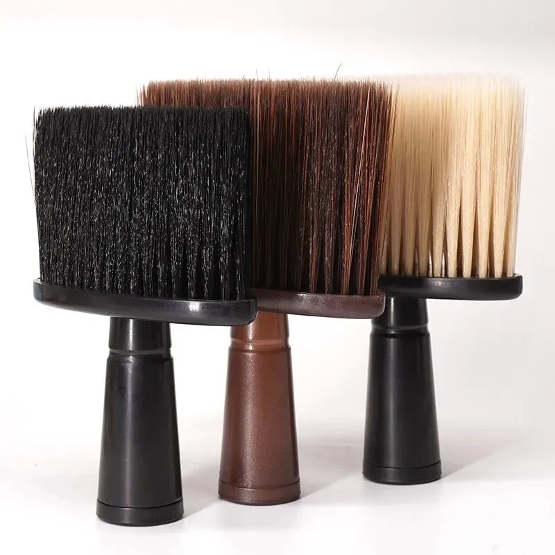 Yeni Profesyonel Yumuşak Boyun Yüz Sütü Saç Fırçaları Berber Saç Temiz Saç Fırını Sakal Fırça Salon Kesme Kuaförlük Stil Araçları Barber Saç Temiz Saç fırçası