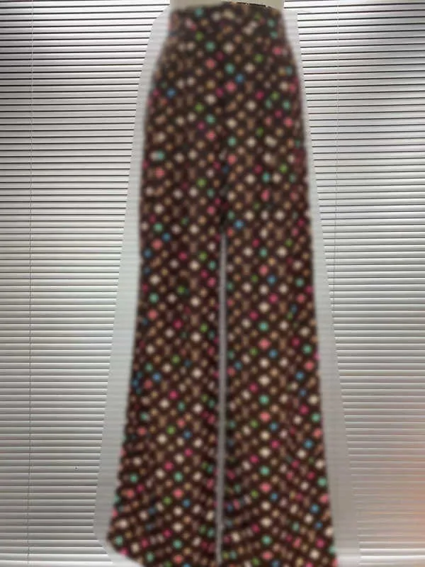 Damesbroeken Capris Designer Button-Down tailleband met rechte pijpenbroeken