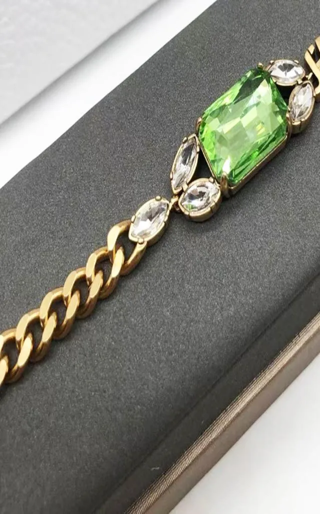Bracelets de designer de luxo verde gem clássica ring ring grudings top presente de alta qualidade6248363