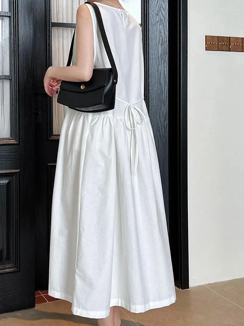 Minimalist Summer White Dress: High-Waisted Sleeveless Vest Skirt - Shop  Now! from Dhgate Basic & Casual Dresses - price 33.77