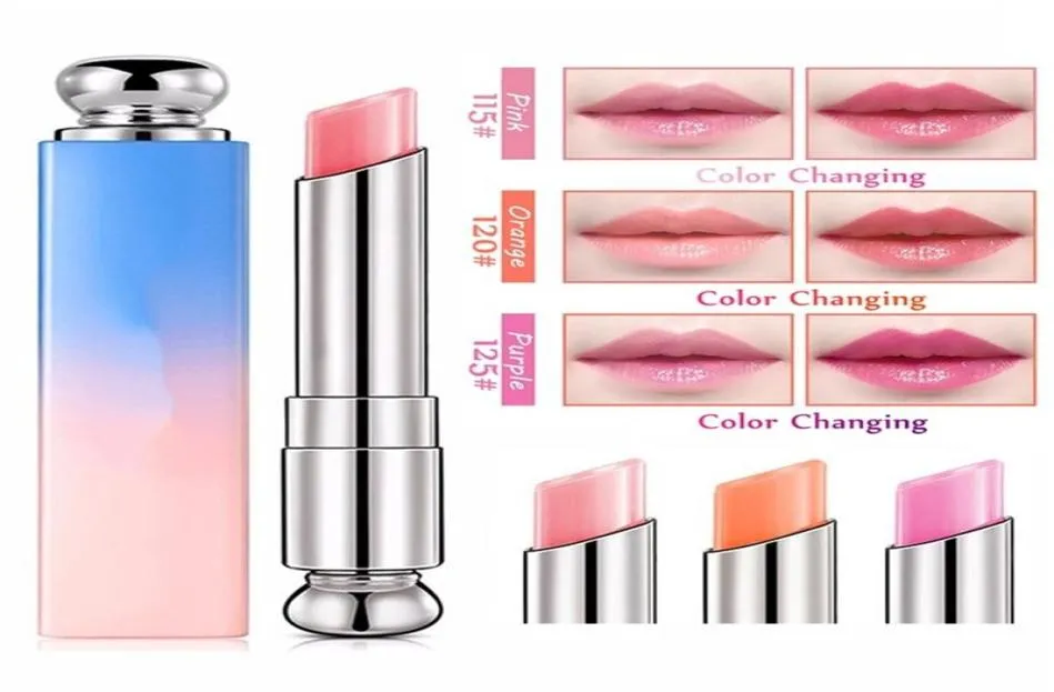 Lip Gloss Crystal Jelly Lipstick Lips de lábios nutritivos duradouros Magic Temperatura Mudança de cor Cuidado CosmeticsLiplip8960706