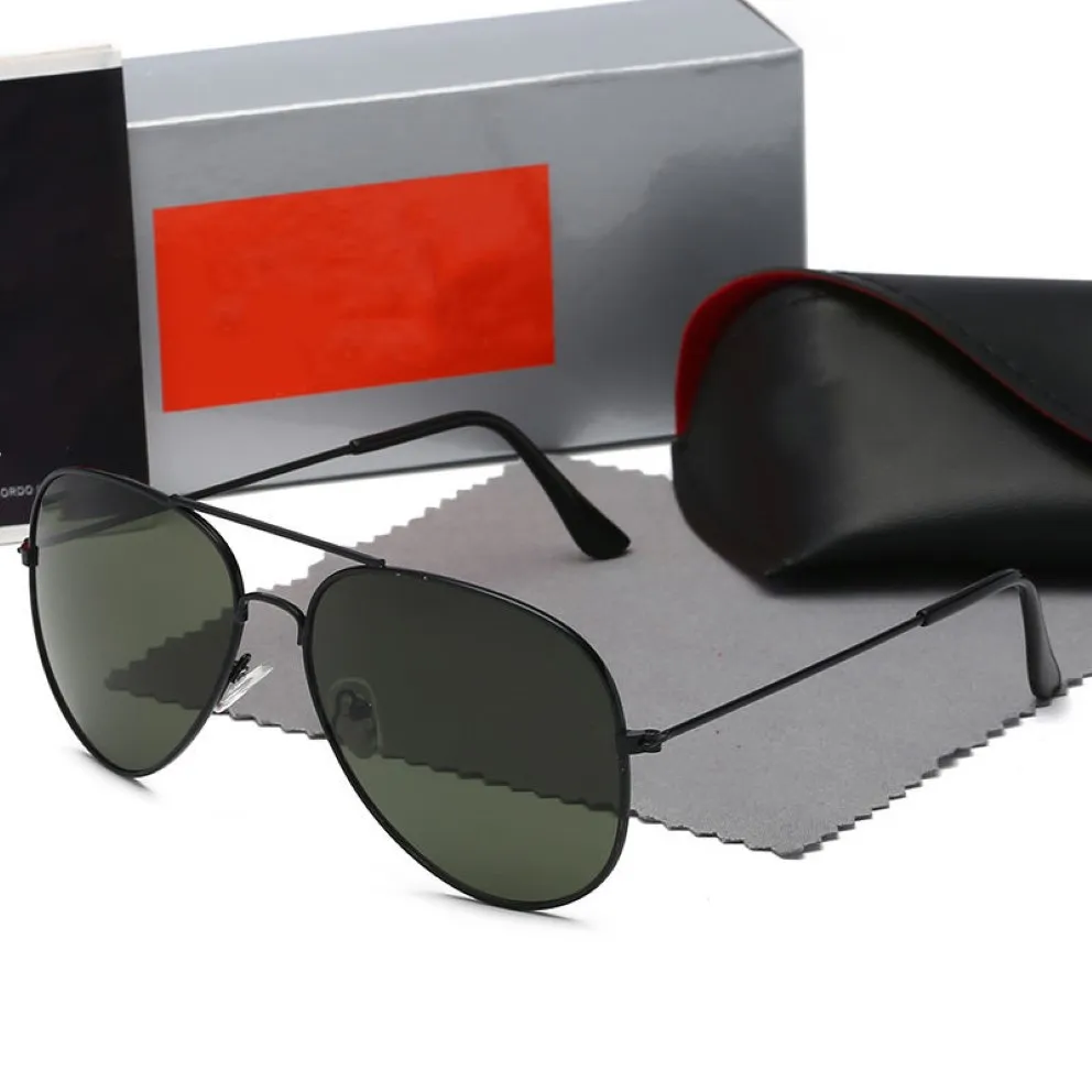Hochwertige Designerin Sonnenbrille Männer Frauen klassische Sonnenbrillen Aviator Modell G15 Objektive Doppelbrücke Design Geeigneter Mode Strand y 240o