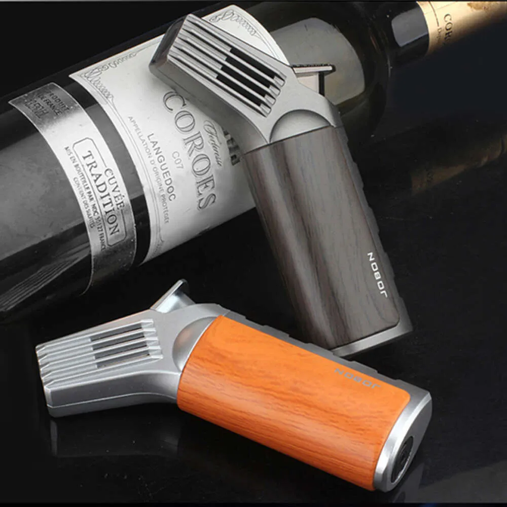 Jobon ZB Creative Windproect Direct Injection Lighter Metal Låsbar Flame Gas Ofylld cigarettändare presentförpackning grossist