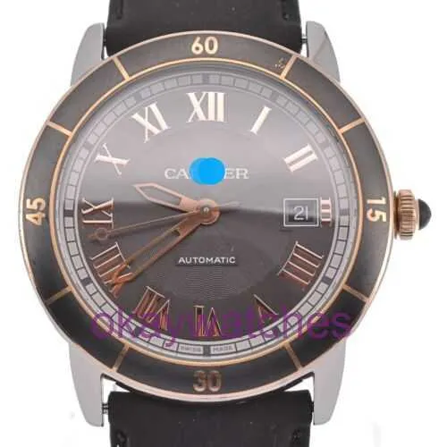 Crrattre Designer Montres de haute qualité Ronde de W2RN0005 Date Mens D 127947 avec boîte d'origine