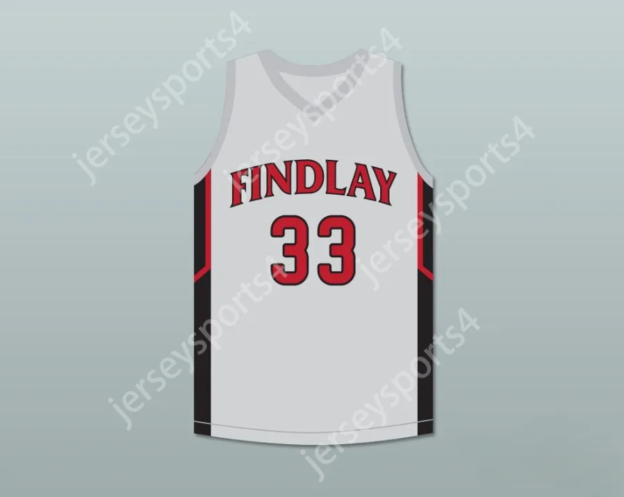 Custom Nay Youth/Kids Bol Bol 33 Findlay Prep Grey Basketball Jersey 2 Top Snatched S-6xl