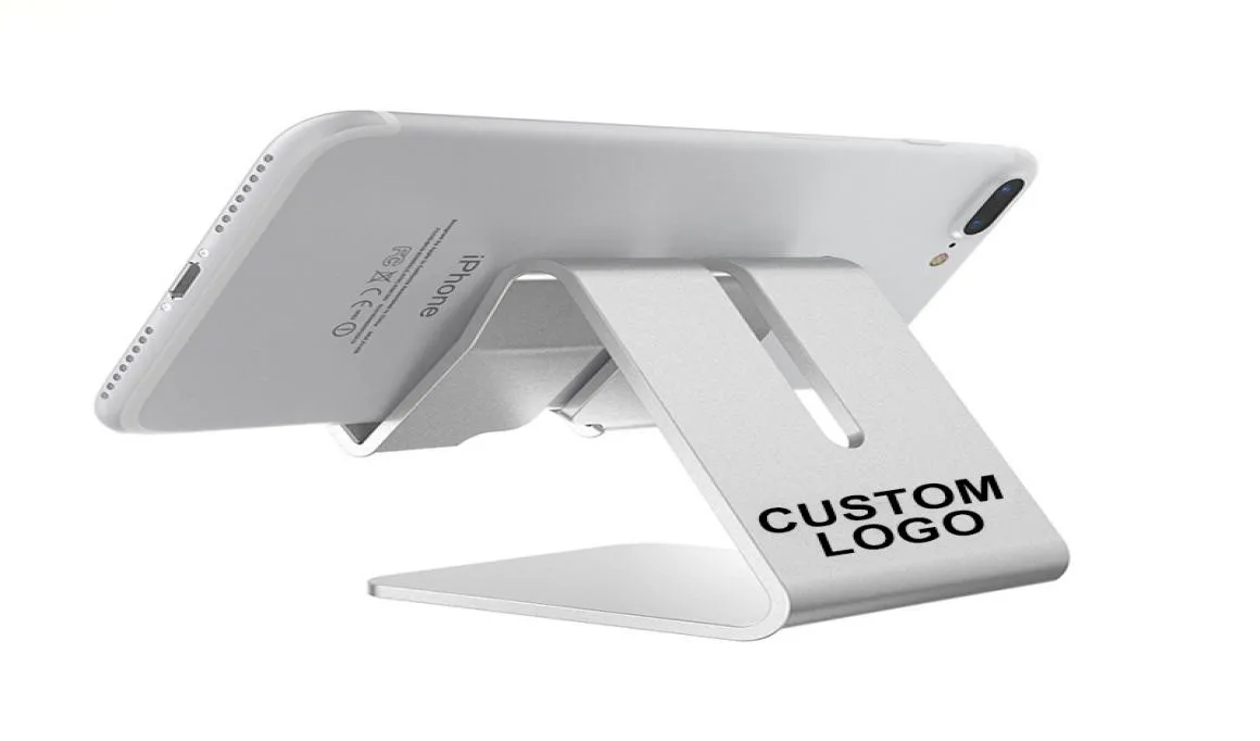 LOOLA DE ALUMINA DE LOGO PERSONALIZADO PARA O Tablet Universal Simple Metal portátil Phone Stand4110637