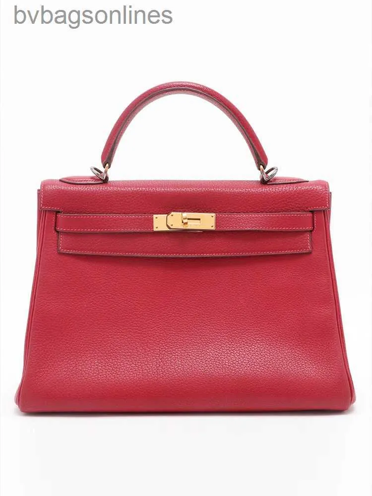 Sacs de créateurs Hremms 10A de qualité 10A Sacs de marque haut de gamme Keyy32 Keyy Sac en cuir carré rouge Gold Buckle Handheld Handheld Bolding Vintage Sac