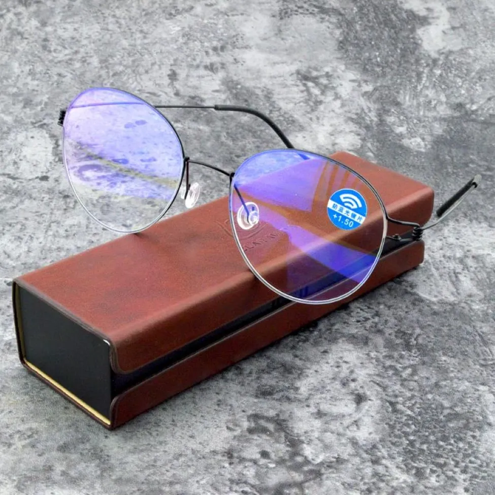 Солнцезащитные очки без винтового титанового сплава ретро простота