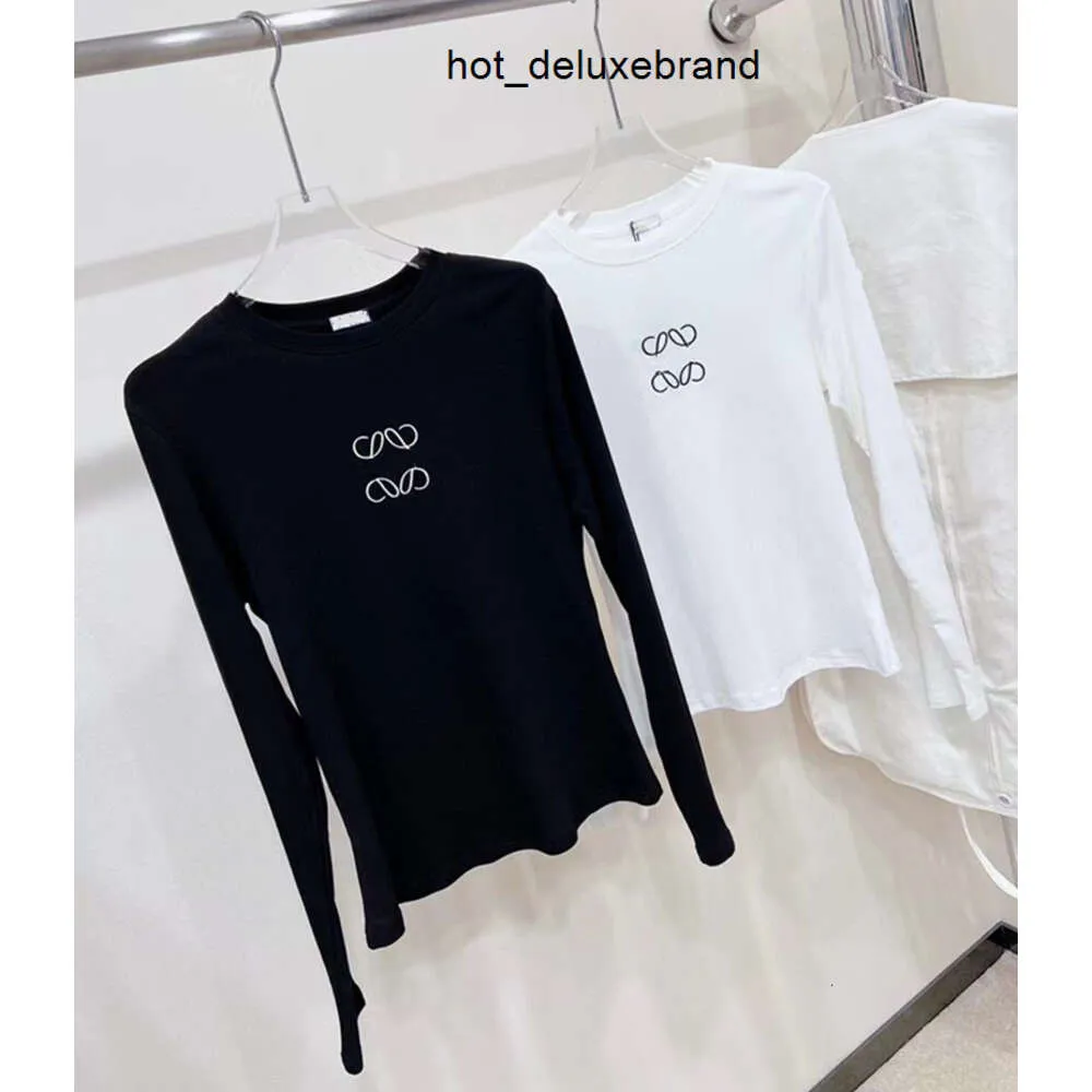 Designer t Shirt Graphic Tee Tshirt Clothes Women Shirts Fashion Print Round Neck Black White Long Sleeve T-shirt for Top Cotton-blend Ladies 4S7L