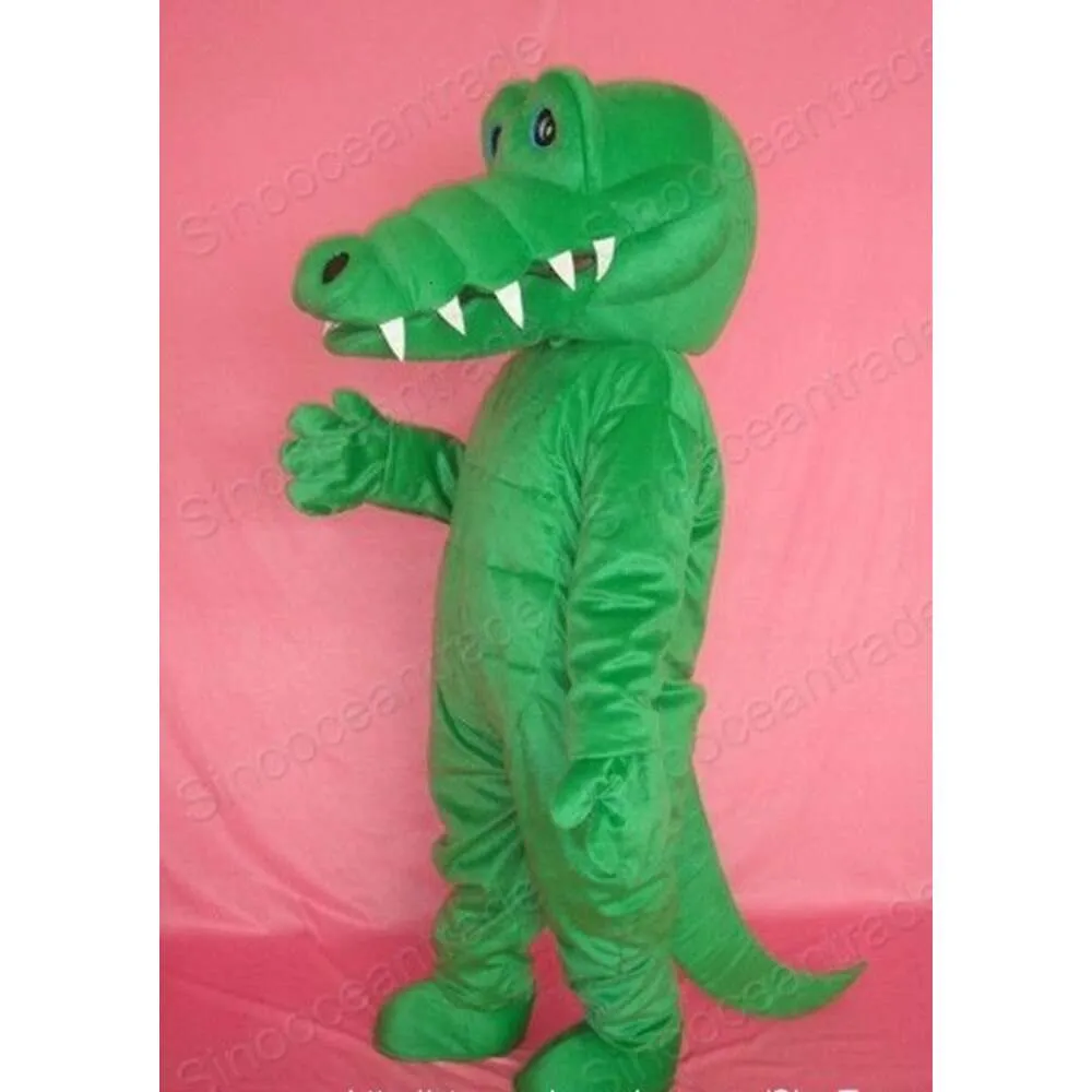 Mascotte costumi personaggio alligatore di coccodrillo abito di natale di Halloween oggetti di scena per il corpo pieno costume da mascotte
