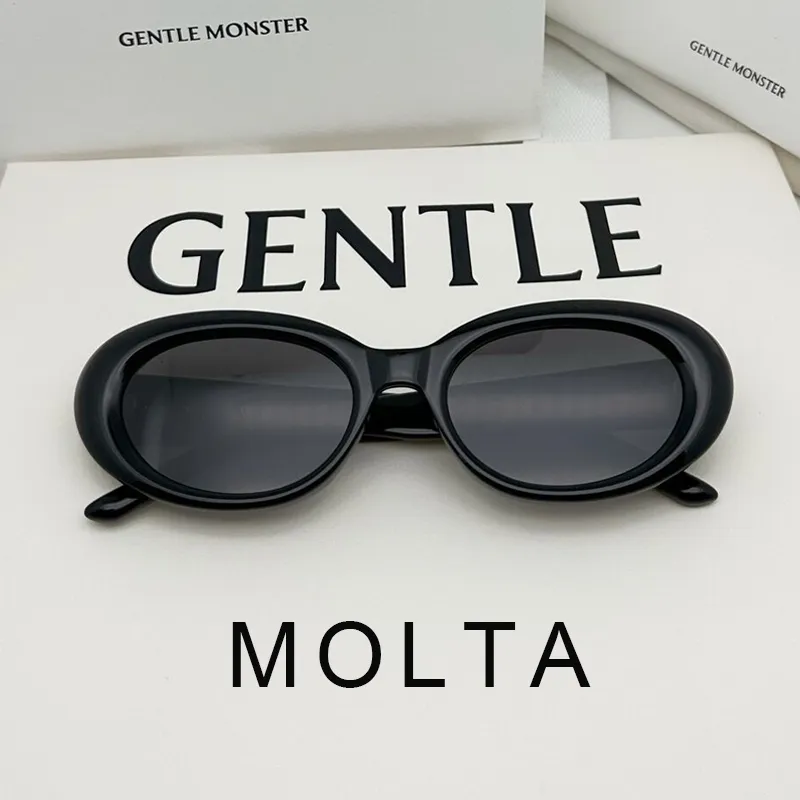 2024 Nouveaux lunettes de soleil monstres doux Fashion Fashion GM Lunettes de soleil Lady Oval Eyewear Molta