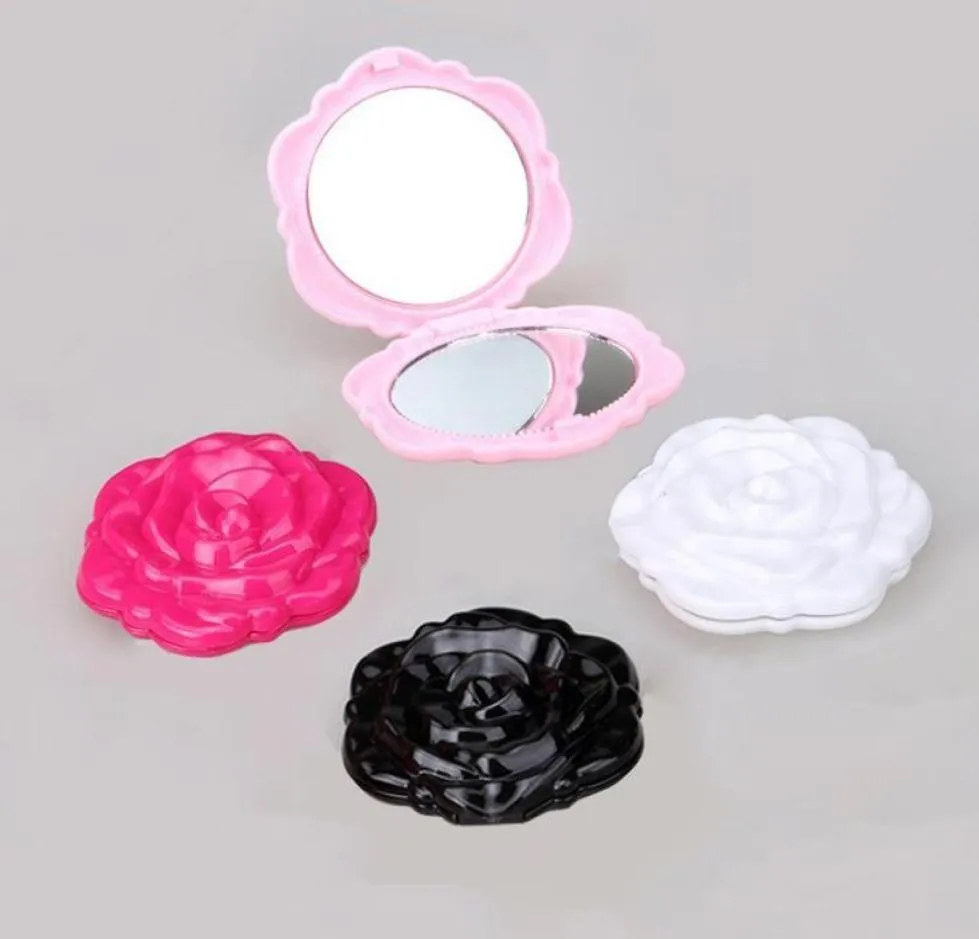 Nouveau miroir cosmtique compact 3D Rose Miroir de maquillage mignon MD51 12pcslot 9193483