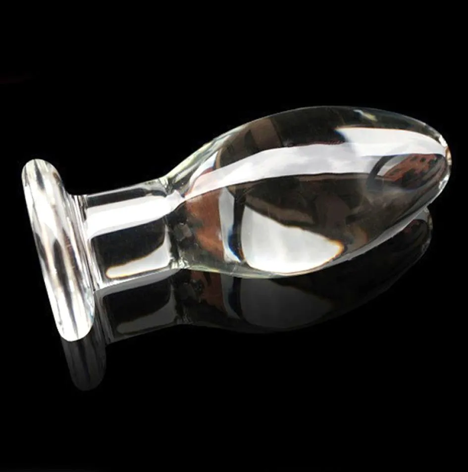11545 mm Crystal Butt Vagina Dilator Dilator G Spot Glass Clear Glass Smooth ANAG ADUTL Sex Toys per donna Buttplug8957615