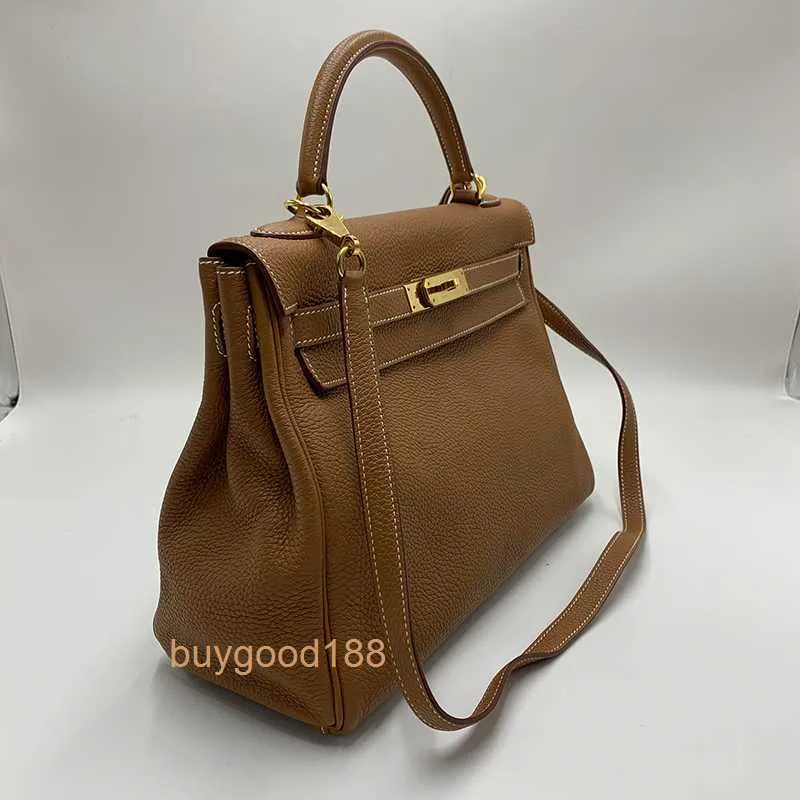 Top Ladies Designer Kiaelliy Bag 32 Frame Q Handheld 32cm Gold Brown Public