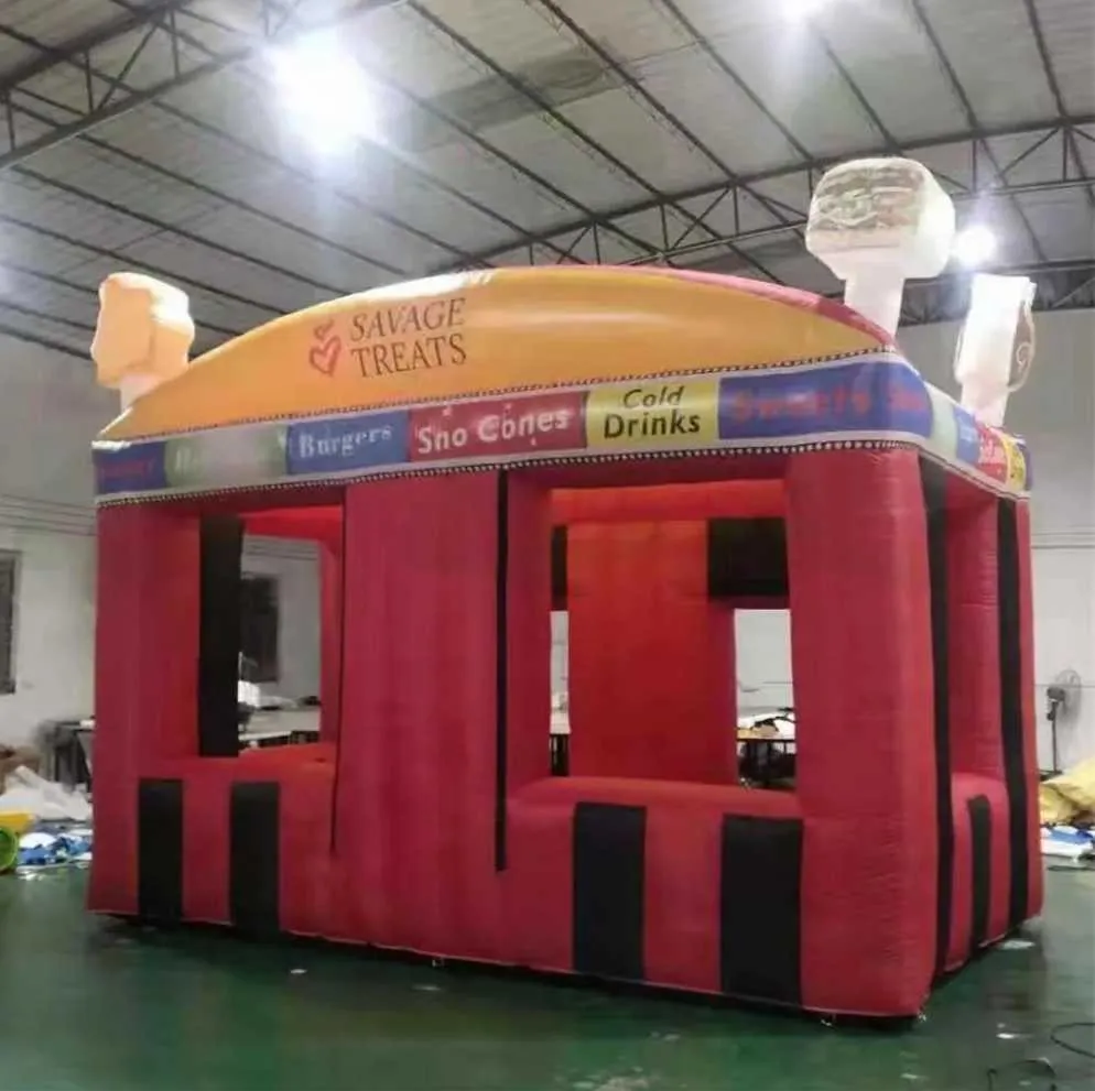 oxford inflatable candy booth floss concession stand tent ticket changing booth ice cream popcorn cold drink sell room house balloon 6mWx3.5mLx3.5mH (20x11.5x11.5ft)