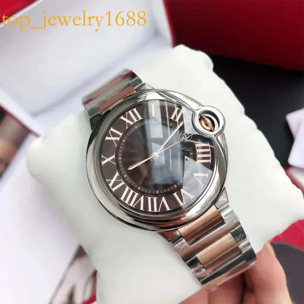 Sport Automatic Mechanical Women's CT Stainless Steel Sapphire Watch Full Function World Time Water Resistant 33MM